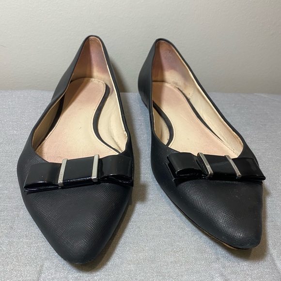 Coach Wilma Saffiano Leather Pointy Flats - Picture 2 of 11